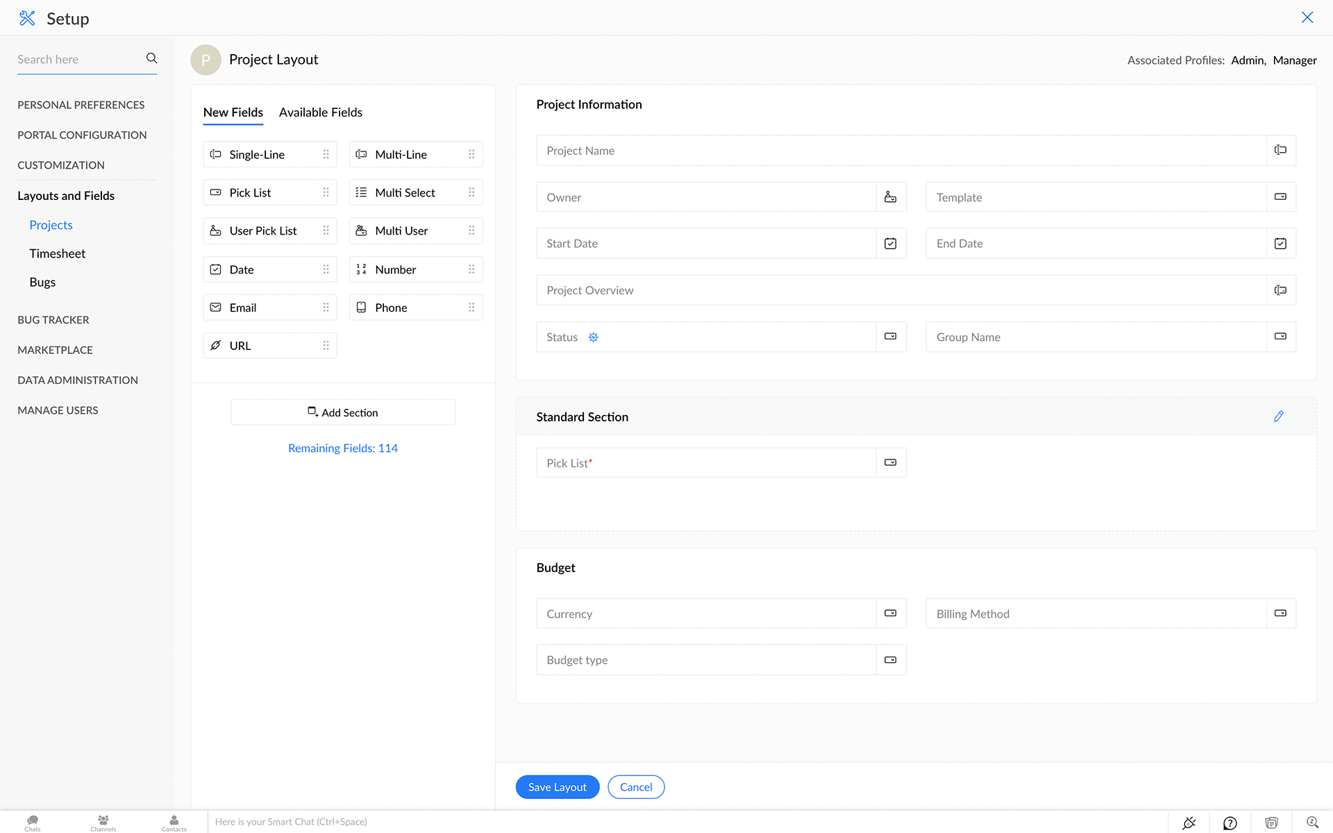 Zoho BugTracker Anpassung