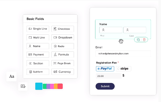 Zoho Forms Online Formular Builder