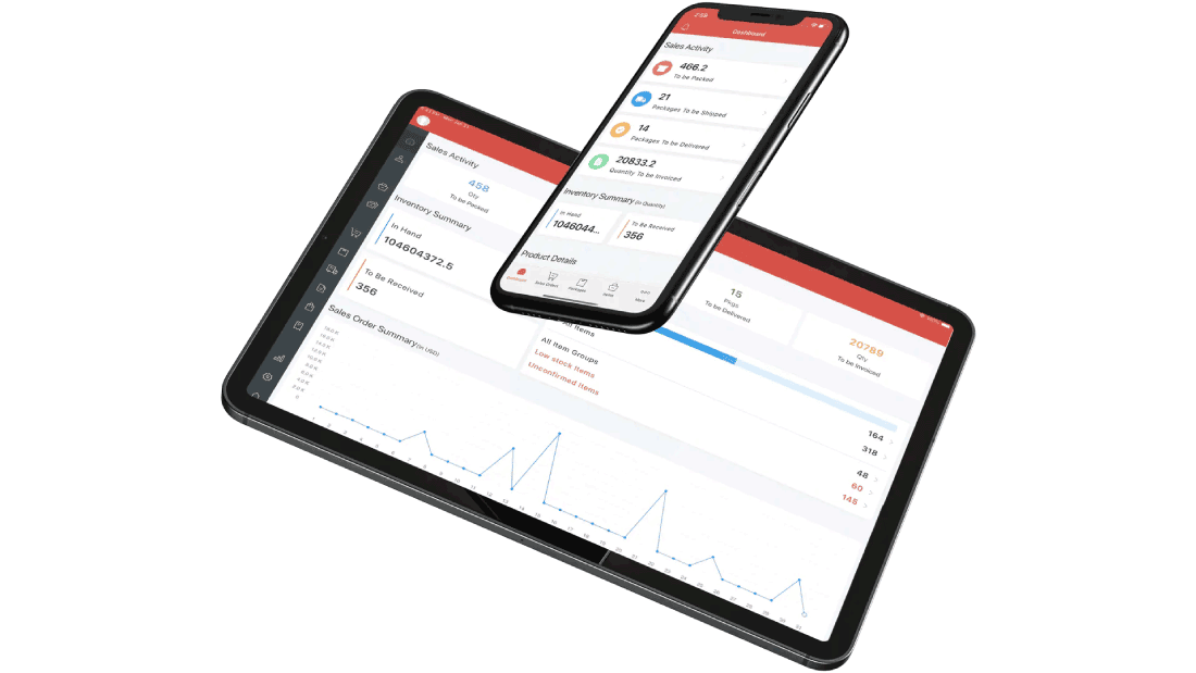 Zoho Inventory mobil verfügbar