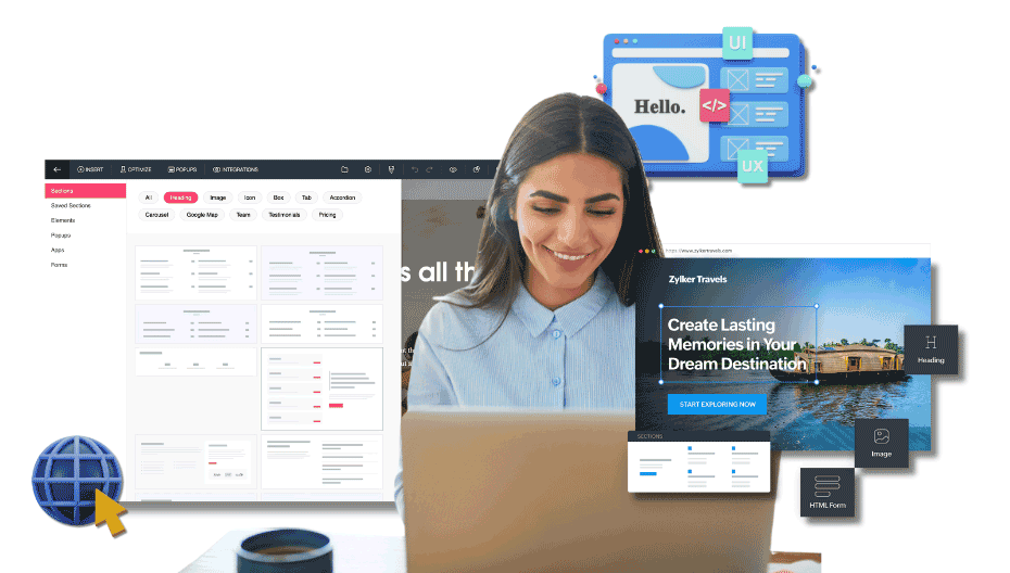 LandingPage Überblick