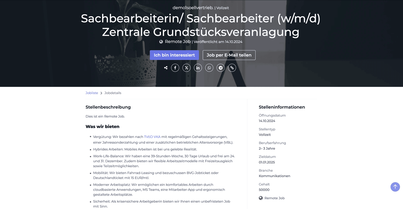 Stellenanzeigen