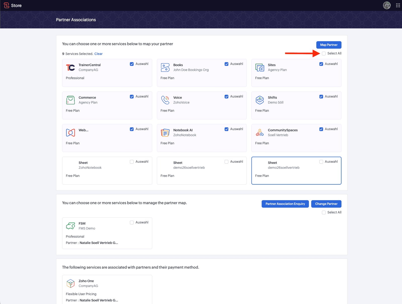 Zoho Partner-Tagging