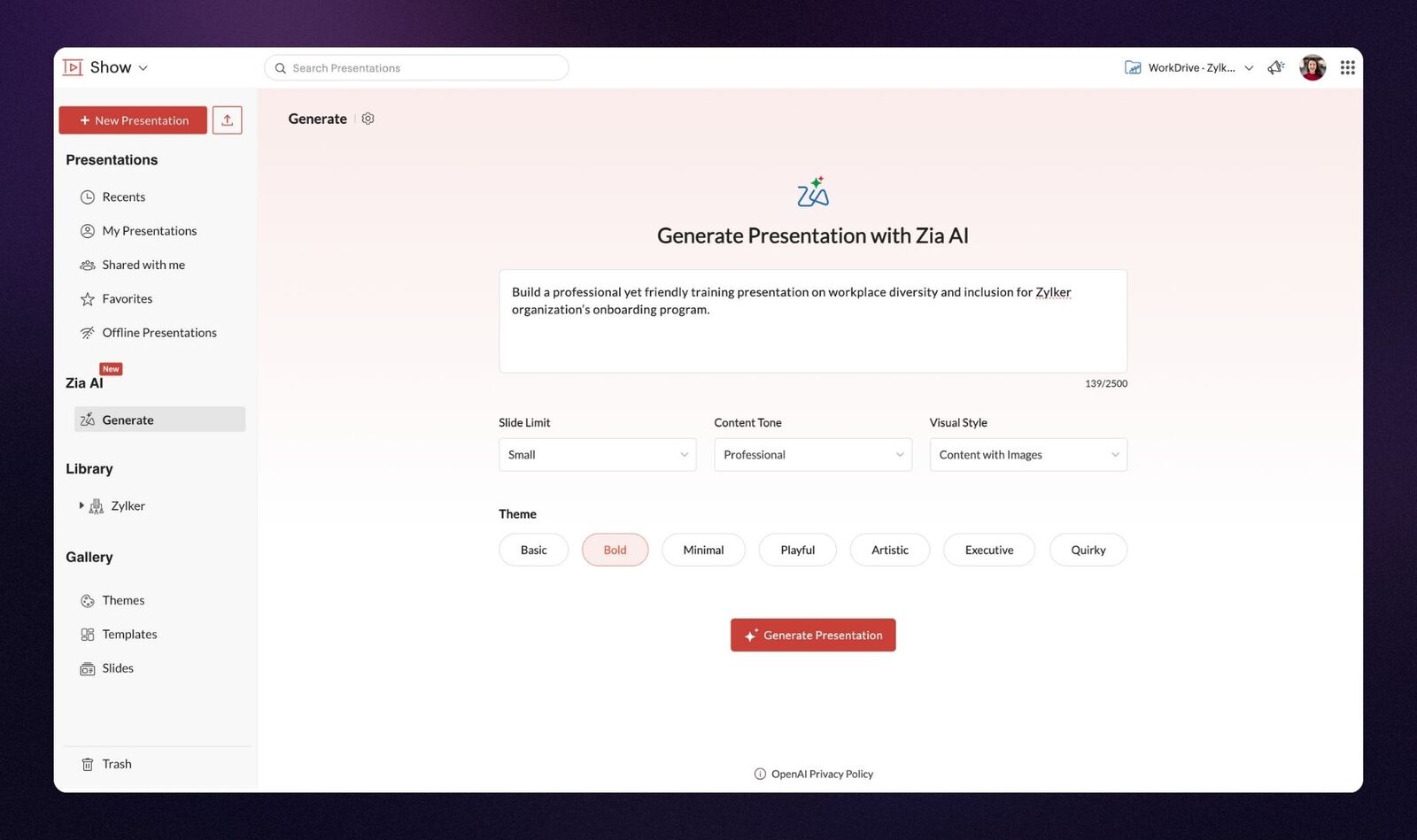 Präsentationen generieren mit AI