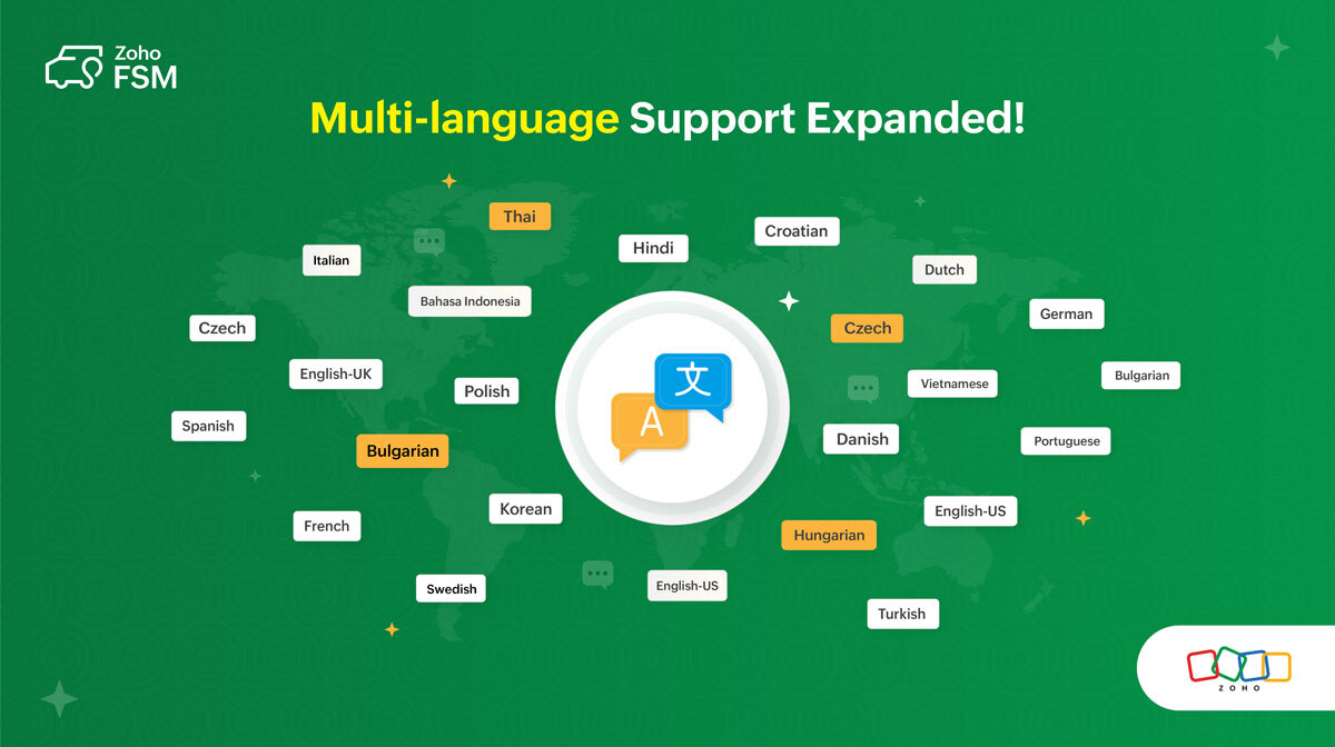 Zoho FSM Multilanguage