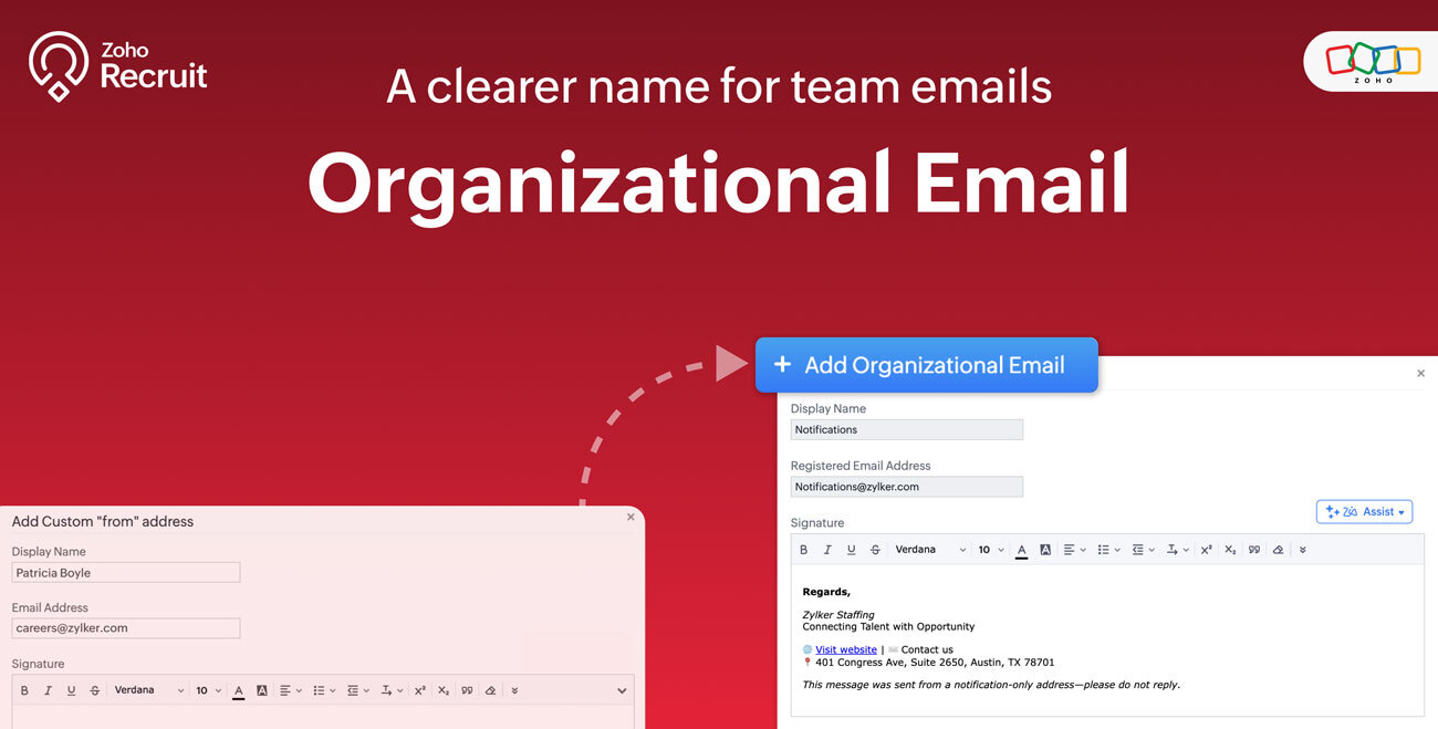 Zoho Recruit Mail
